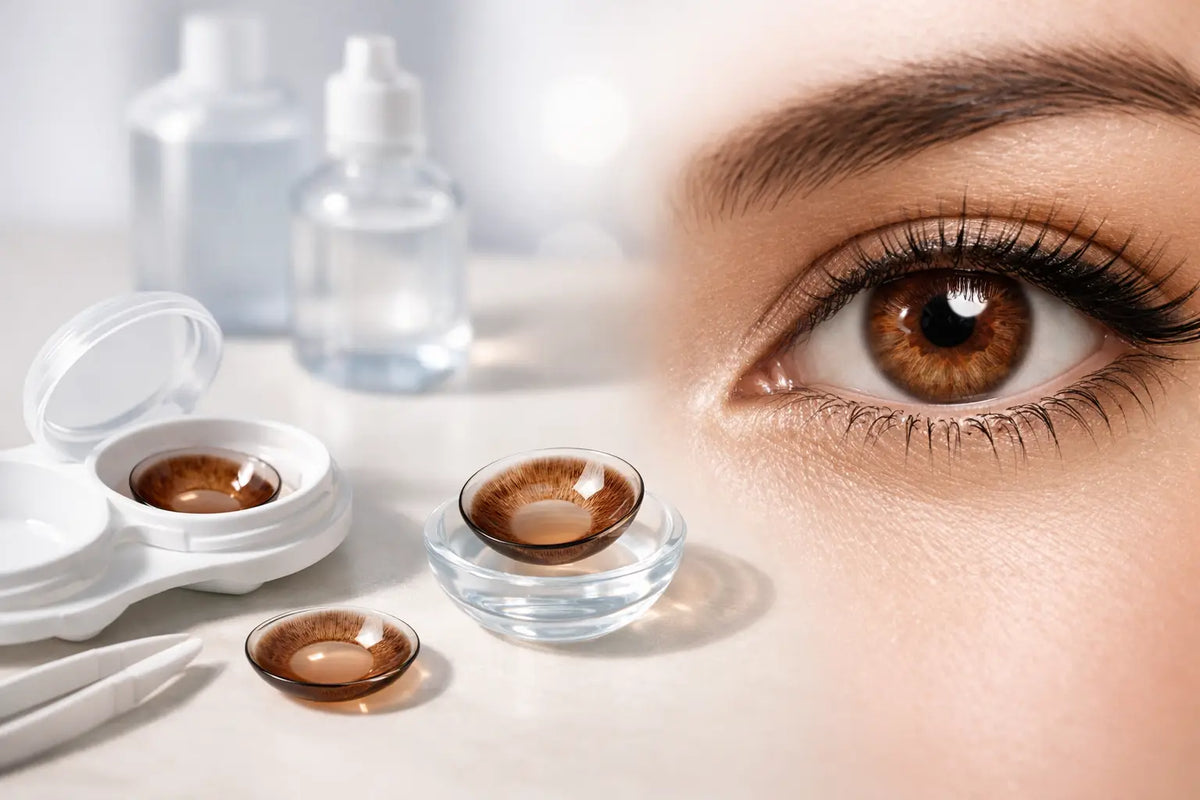 Brown Contact Lenses With Power That Pop