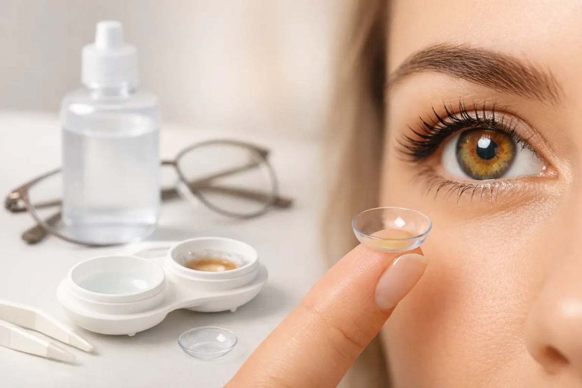 Hazel Contact Lenses With Power Guide