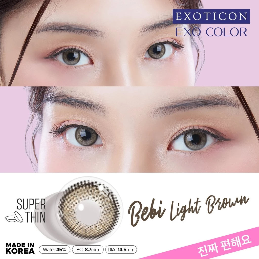 Exo Color Bebi Light Brown Contact Lenses