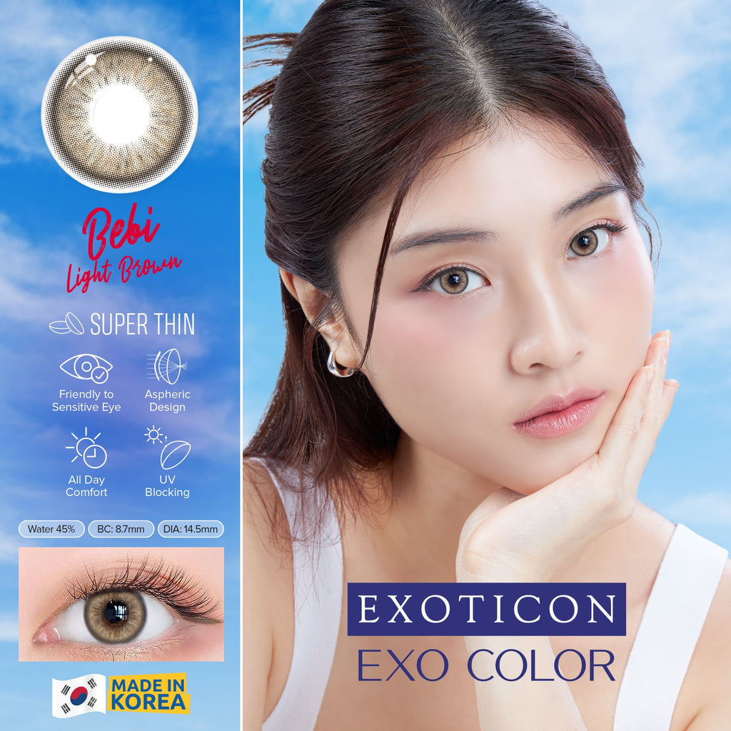 Exo Color Bebi Light Brown Contact Lenses