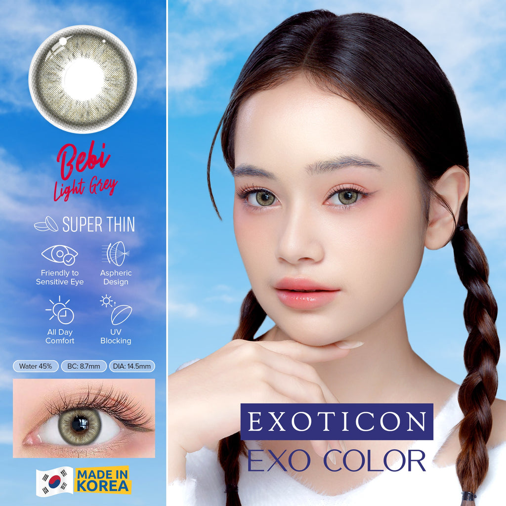Exo Color Bebi Light Grey Contact Lenses