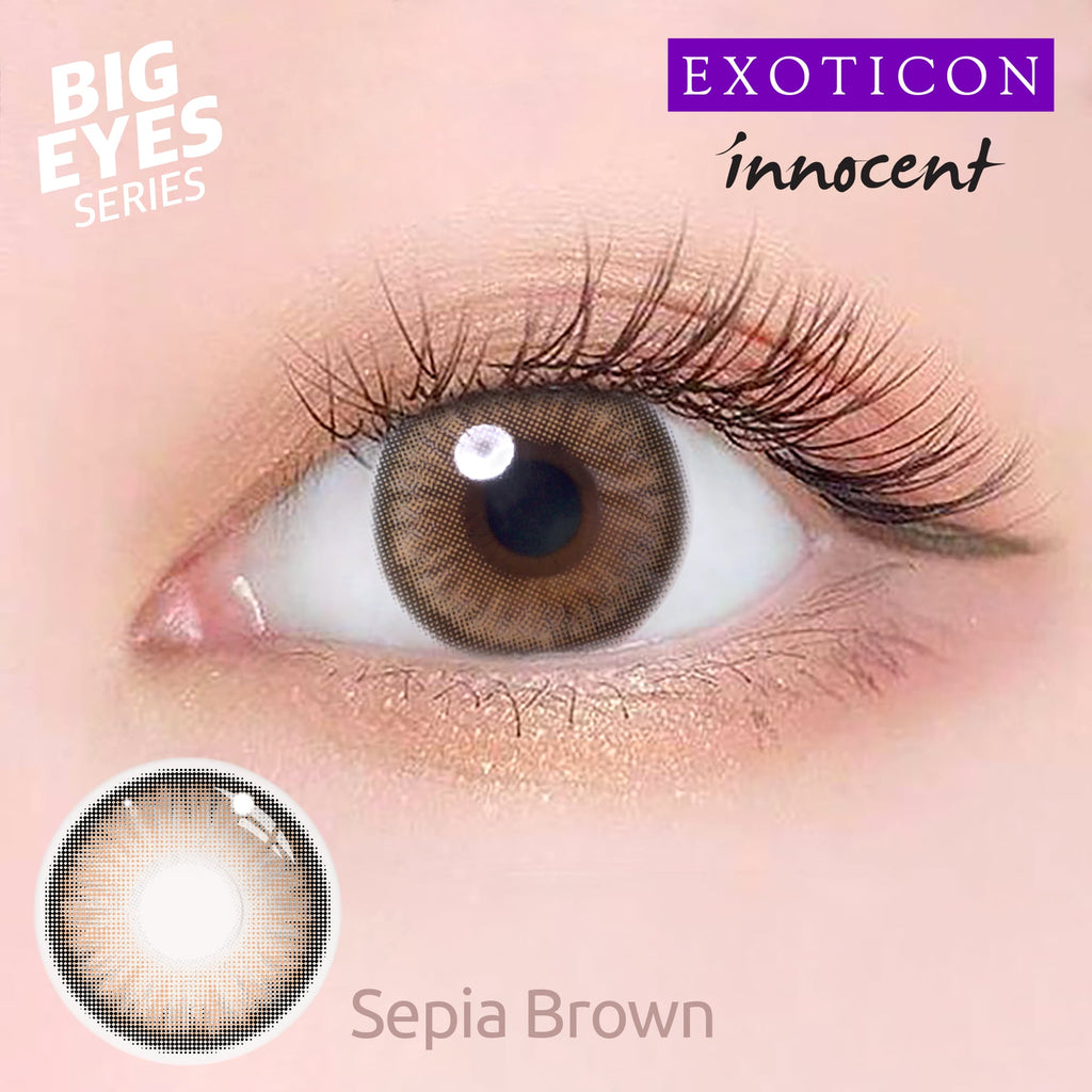 Innocent Sepia Brown Contact Lenses