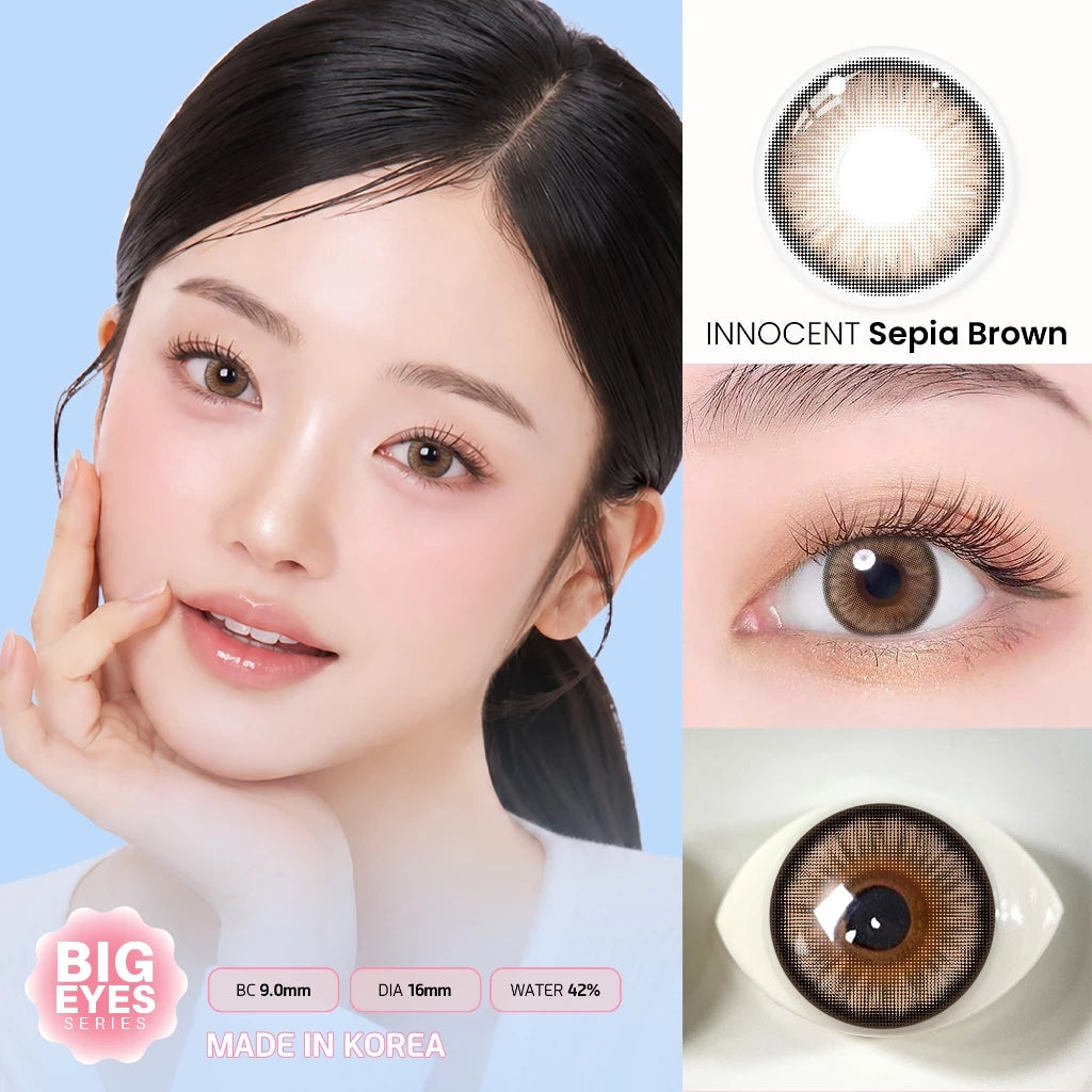 Innocent Sepia Brown Contact Lenses (Express)