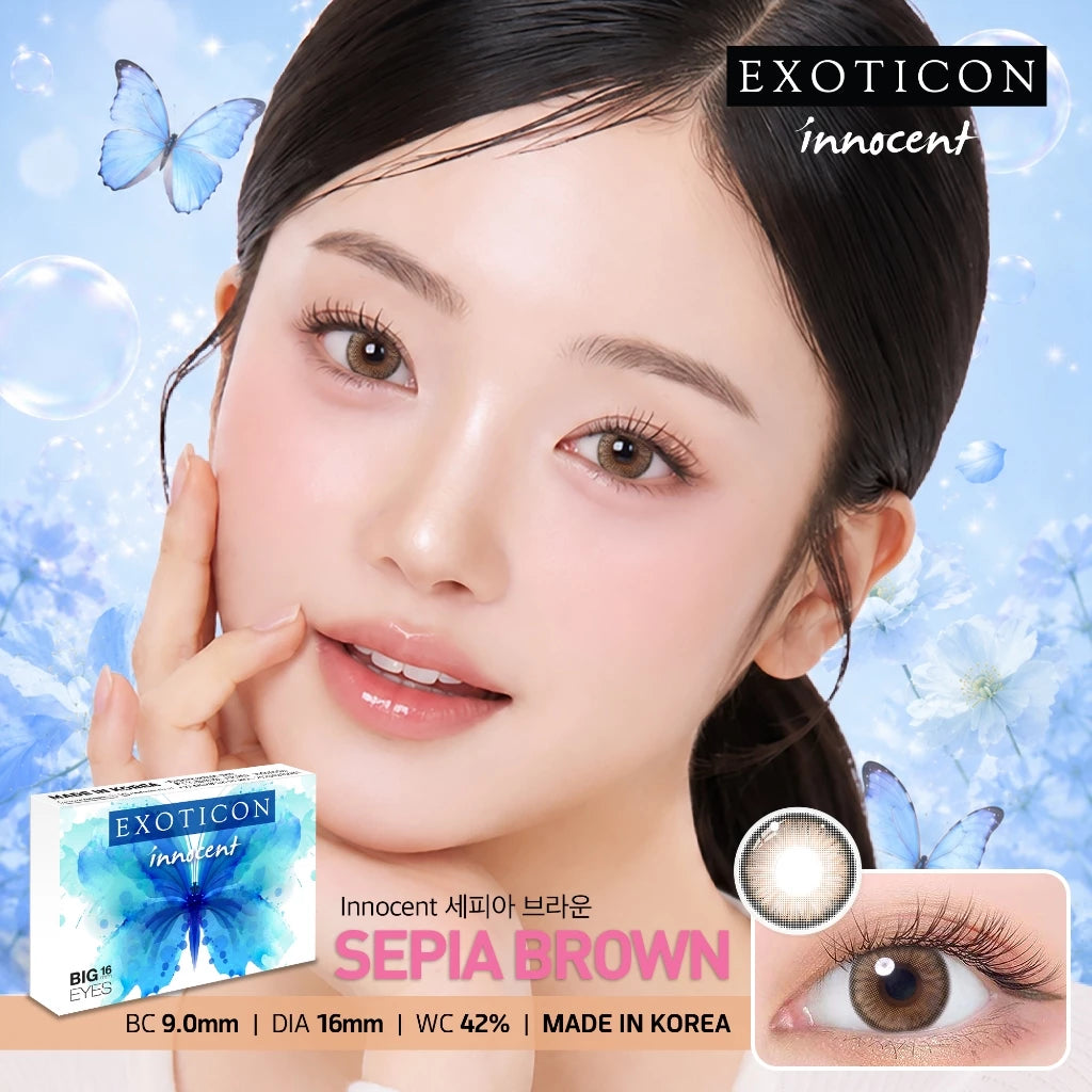 Innocent Sepia Brown Contact Lenses (Express)