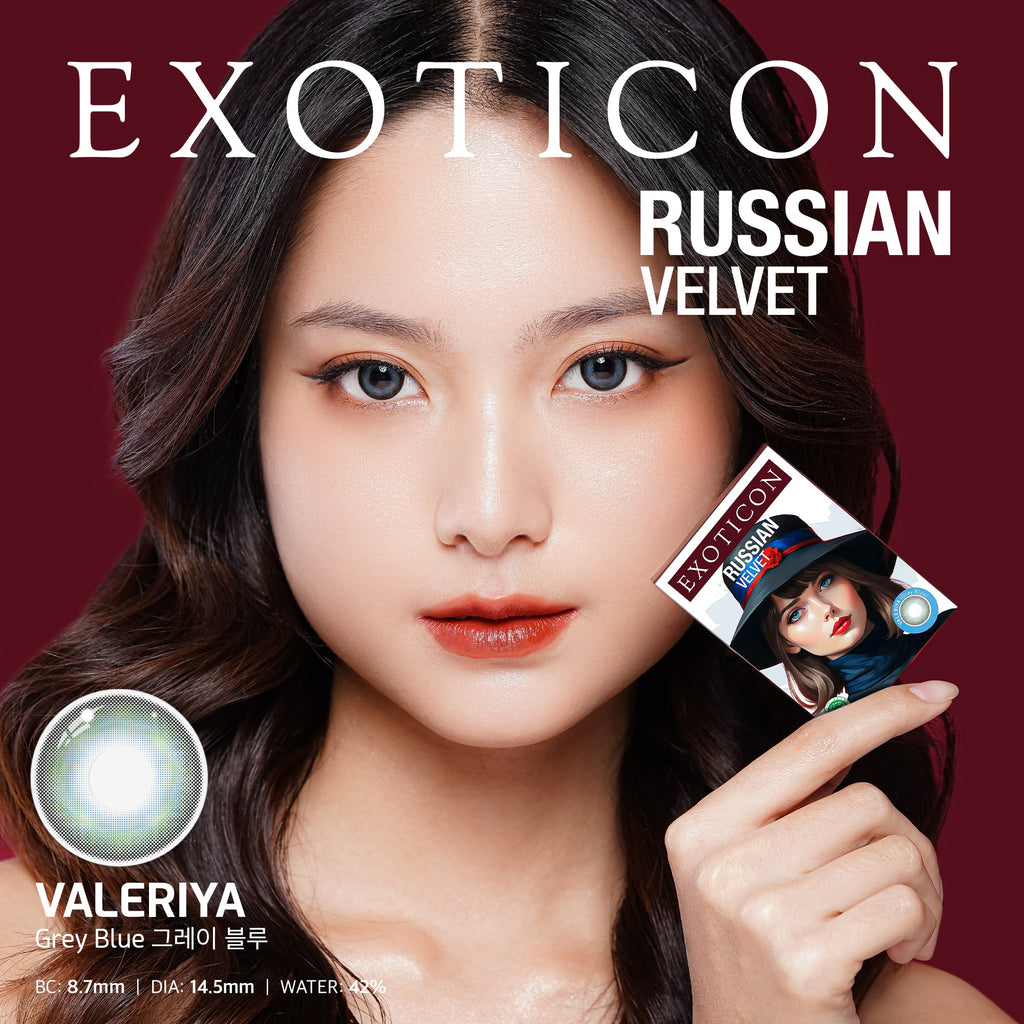 Russian Velvet Valeriya Grey Blue